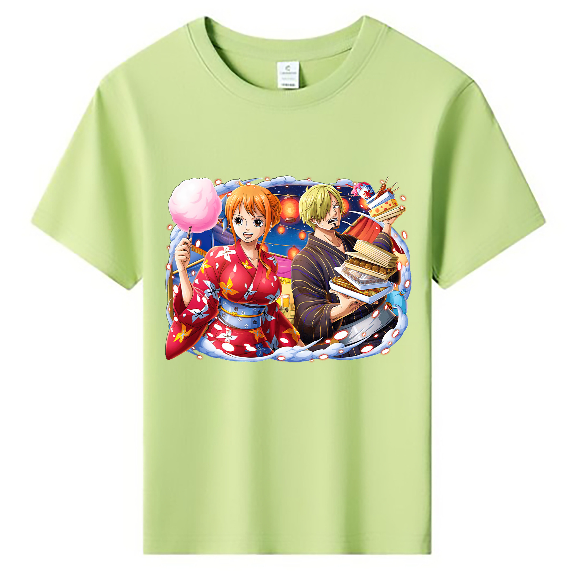 （画像用） ワンピース サンジ ONE PIECE Sanji 綿100％キッズTシャツ（フロントプリント）